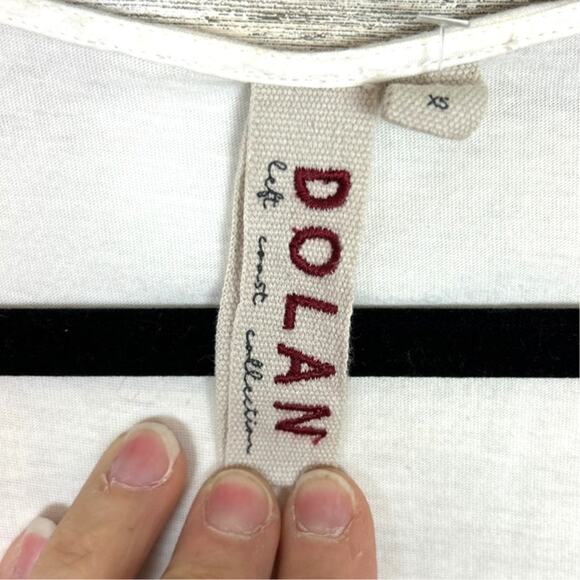 Dolan by Anthropologie Womens XS White Orange Embroidered Wrap Boho Crop Top - Picture 5 of 7